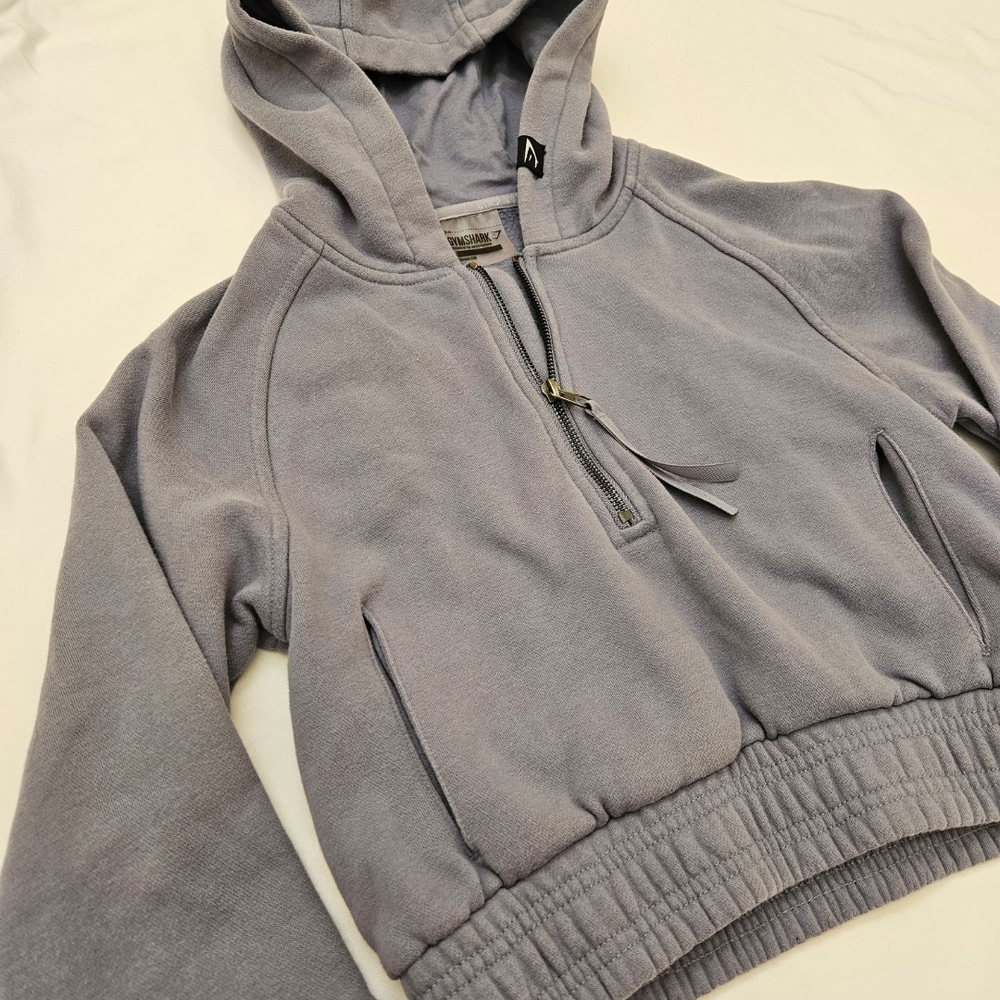 Gymshark Cropped 1/4 Zip Hoodie